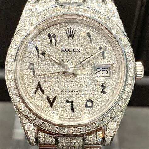 rolex arabi|rolex arabic dial iced out.